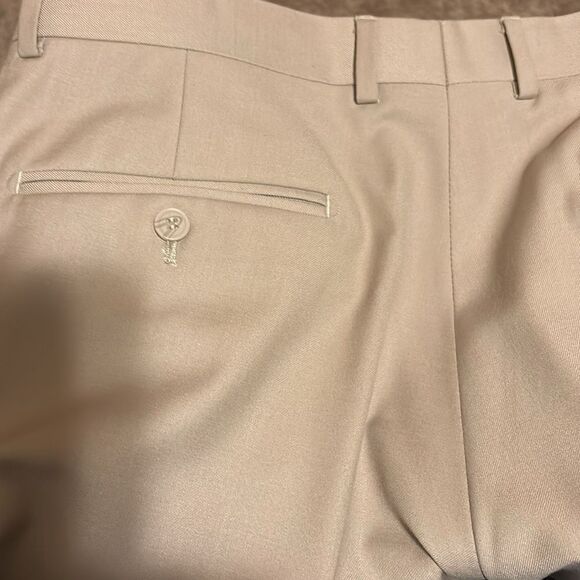 Renoir Men’s 2 Piece Tan Suit (Pants and Jacket) - Picture 8 of 8